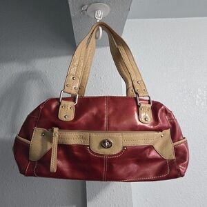 Relic Red and Tan Shoulder Bag
